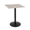 Holland Bar Stool Co 42" Tall OD214 Black Table Base 22" Diameter 30" x 30" Square White Ash Top by the HollBar Stool Co. OD214-2242BWOD30SQWA - alternate 1